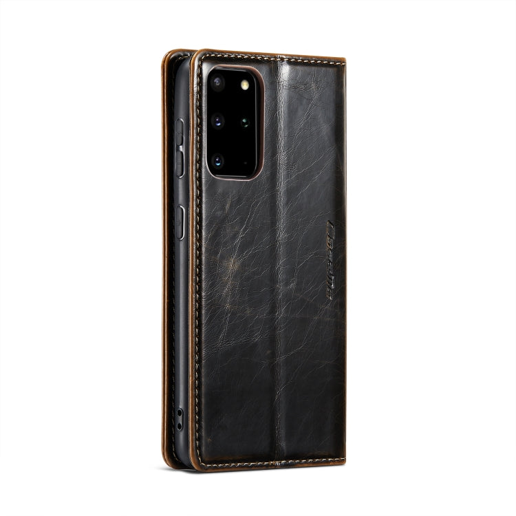 For Samsung Galaxy S20+ CaseMe 003 Crazy Horse Texture Leather Phone Case(Coffee) - Galaxy Phone Cases by CaseMe | Online Shopping South Africa | PMC Jewellery | Buy Now Pay Later Mobicred