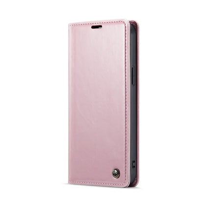 For iPhone 12 Pro CaseMe 003 Crazy Horse Texture Leather Phone Case(Rose Gold) - iPhone 12 / 12 Pro Cases by CaseMe | Online Shopping South Africa | PMC Jewellery | Buy Now Pay Later Mobicred