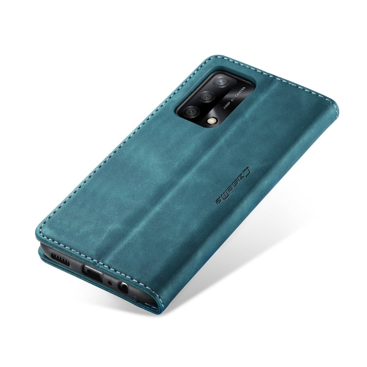 CaseMe 013 Multifunctional Horizontal Flip Leather Phone Case For OPPO F19/F19S/A74 4G/A95 4G/Reno6 Lite 4G Global(Blue) - OPPO Cases by CaseMe | Online Shopping South Africa | PMC Jewellery | Buy Now Pay Later Mobicred