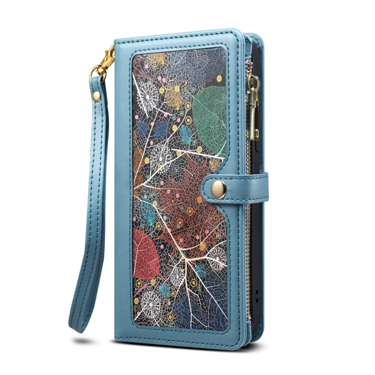 For Google Pixel 7 5G ESEBLE Star Series Lanyard Zipper Wallet RFID Leather Case(Blue) - Google Cases by ESEBLE | Online Shopping South Africa | PMC TechLife | Buy Now Pay Later Mobicred
