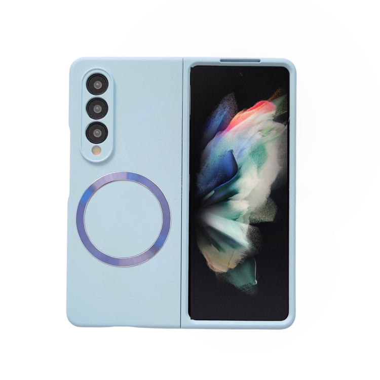 For Samsung Galaxy Z Fold4 Skin Feel MagSafe Magnetic Phone Case(Blue) - Galaxy Z Fold4 5G Cases by PMC Jewellery | Online Shopping South Africa | PMC Jewellery