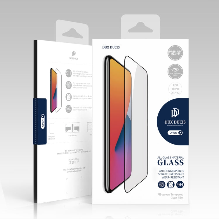 For OPPO A17 4G 10pcs DUX DUCIS 0.33mm 9H Medium Alumina HD Full Screen Tempered Glass Film - OPPO Tempered Glass by DUX DUCIS | Online Shopping South Africa | PMC Jewellery | Buy Now Pay Later Mobicred