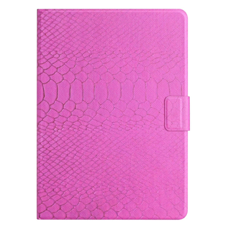 For Lenovo Tab M10 3rd Gen Solid Color Crocodile Texture Leather Smart Tablet Case(Rose Red) - Lenovo by PMC TechLife | Online Shopping South Africa | PMC TechLife | Buy Now Pay Later Mobicred