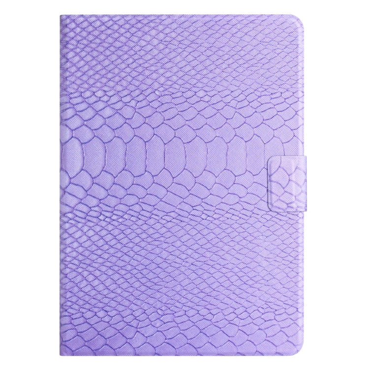 For Lenovo Tab M10 Plus 10.6 3rd Gen 2022 Solid Color Crocodile Texture Leather Smart Tablet Case(Purple) - Lenovo by PMC TechLife | Online Shopping South Africa | PMC TechLife | Buy Now Pay Later Mobicred