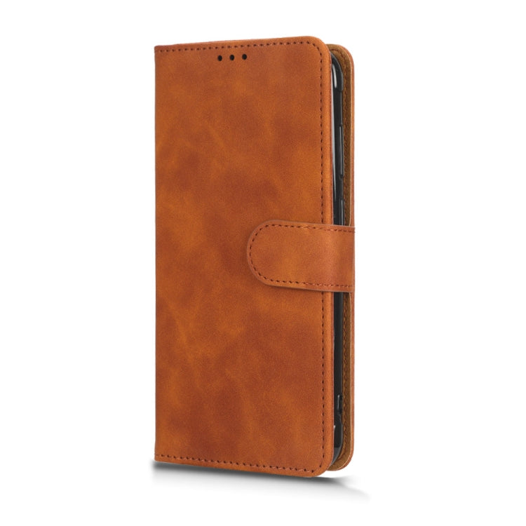 For Blackview BV5200 Skin Feel Magnetic Flip Leather Phone Case(Brown) - More Brand by PMC Jewellery | Online Shopping South Africa | PMC Jewellery | Buy Now Pay Later Mobicred