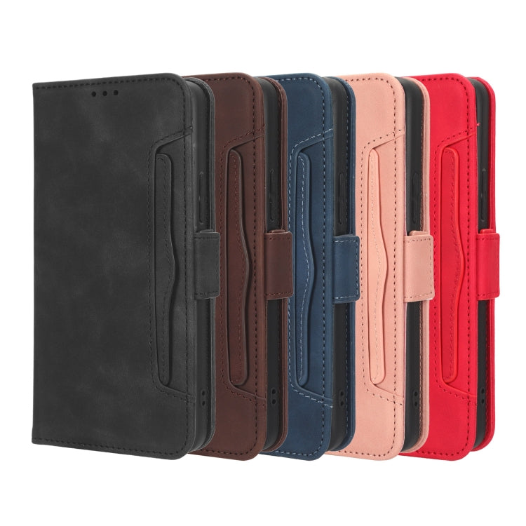 For Blackview BV5200 Skin Feel Calf Texture Card Slots Leather Phone Case(Black) - More Brand by PMC TechLife | Online Shopping South Africa | PMC TechLife | Buy Now Pay Later Mobicred
