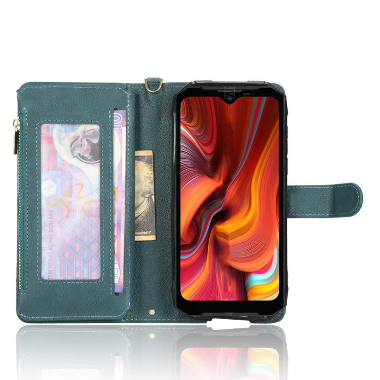 For Doogee S96 Pro Litchi Texture Zipper Leather Phone Case(Green) - Doogee Cases by PMC TechLife | Online Shopping South Africa | PMC TechLife | Buy Now Pay Later Mobicred