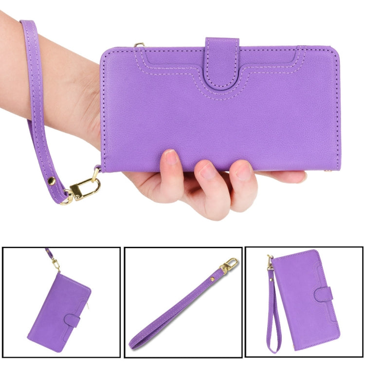 For Doogee S96 Pro Litchi Texture Zipper Leather Phone Case(Purple) - Doogee Cases by PMC TechLife | Online Shopping South Africa | PMC TechLife | Buy Now Pay Later Mobicred