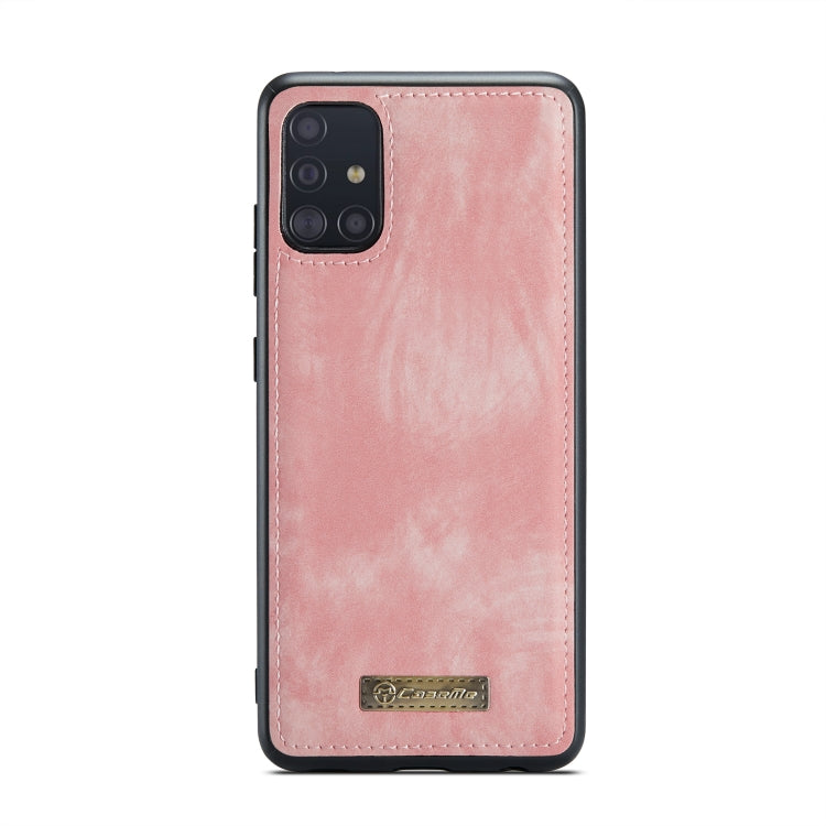 For Samsung Galaxy A71 4G CaseMe-008 Detachable Multifunctional Horizontal Flip Leather Case with Card Slot & Holder & Zipper Wallet & Photo Frame (Pink) - Galaxy Phone Cases by CaseMe | Online Shopping South Africa | PMC Jewellery | Buy Now Pay Later Mobicred