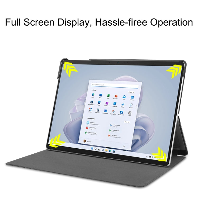 For Microsoft Surface Pro 9 Custer Painted 3-Fold Holder Leather Tablet Case(Milky Way Nebula) - Microsoft by PMC TechLife | Online Shopping South Africa | PMC TechLife | Buy Now Pay Later Mobicred