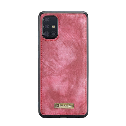 For Samsung Galaxy A51 CaseMe-008 Detachable Multifunctional Flip Leather Phone Case(Red) - Galaxy Phone Cases by CaseMe | Online Shopping South Africa | PMC Jewellery | Buy Now Pay Later Mobicred