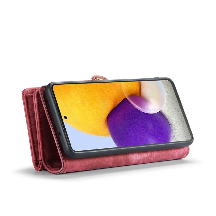 For Samsung Galaxy A51 CaseMe-008 Detachable Multifunctional Flip Leather Phone Case(Red) - free shipping - PMC Jewellery - Order now!