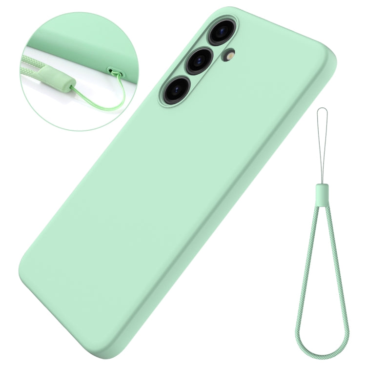 For Samsung Galaxy S24 5G Color Liquid Silicone Phone Case(Green) - Galaxy S24 5G Cases by PMC Jewellery | Online Shopping South Africa | PMC Jewellery