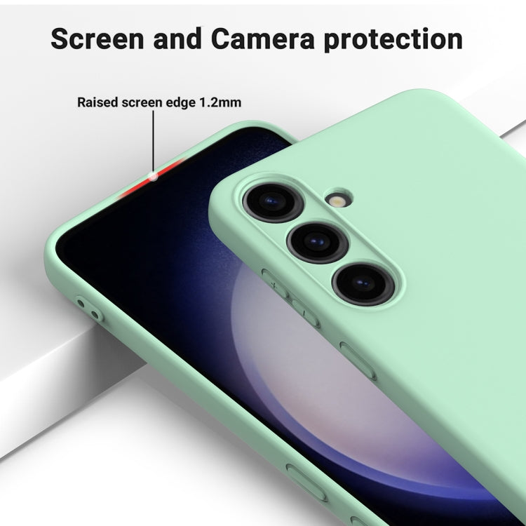 For Samsung Galaxy S24 5G Color Liquid Silicone Phone Case(Green) - Galaxy S24 5G Cases by PMC TechLife | Online Shopping South Africa | PMC TechLife | Buy Now Pay Later Mobicred