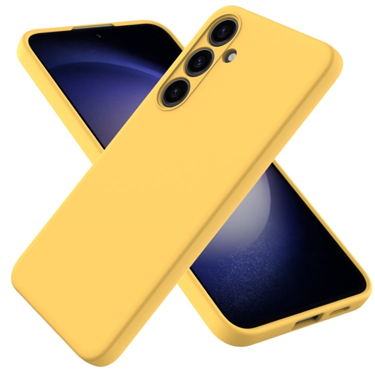 For Samsung Galaxy S24 5G Color Liquid Silicone Phone Case(Yellow) - free shipping - PMC TechLife - Order now!