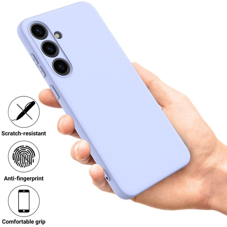 For Samsung Galaxy S24 5G Color Liquid Silicone Phone Case(Purple) - Galaxy S24 5G Cases by PMC TechLife | Online Shopping South Africa | PMC TechLife
