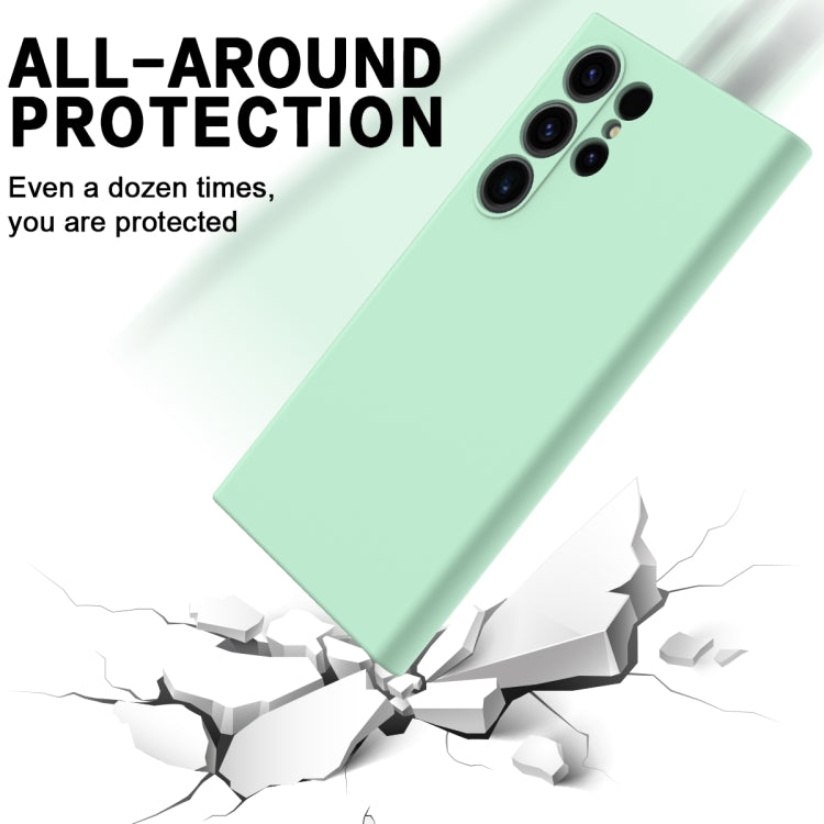 For Samsung Galaxy S24 Ultra 5G Solid Color Liquid Silicone Dropproof Full Coverage Phone Case(Green) - free shipping - PMC TechLife - Order now!