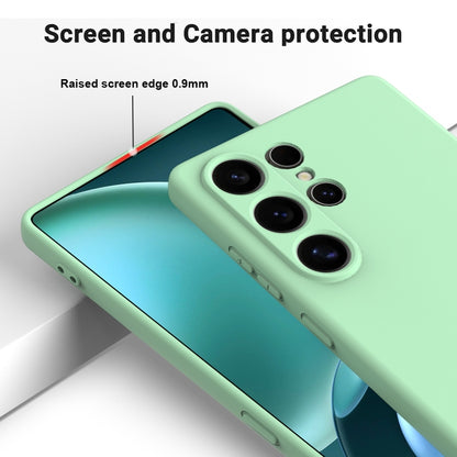 For Samsung Galaxy S25 Ultra Color Liquid Silicone Phone Case(Green) - Galaxy S25 Ultra 5G Cases by PMC Jewellery | Online Shopping South Africa | PMC Jewellery | Buy Now Pay Later Mobicred