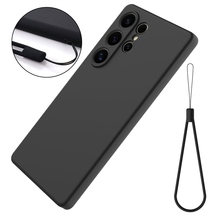 For Samsung Galaxy S25 Ultra Solid Color Liquid Silicone Dropproof Full Coverage Phone Case(Black) - free shipping - PMC Jewellery - Order now!