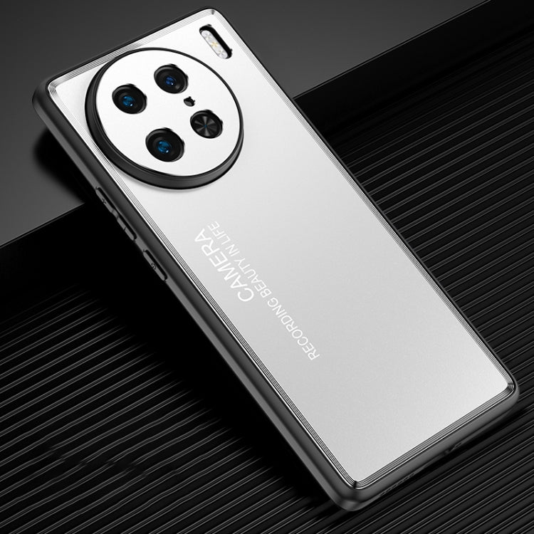 For vivo X90 Pro Frosted Metal Phone Case(Silver) - vivo Cases by PMC Jewellery | Online Shopping South Africa | PMC Jewellery