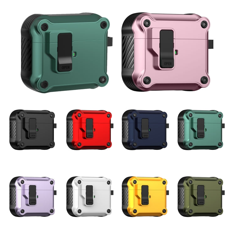 For AirPods 3 Eagle Shockproof Earphone Protective Case with Switch(Army Green) - For AirPods 3 by PMC Jewellery | Online Shopping South Africa | PMC Jewellery | Buy Now Pay Later Mobicred