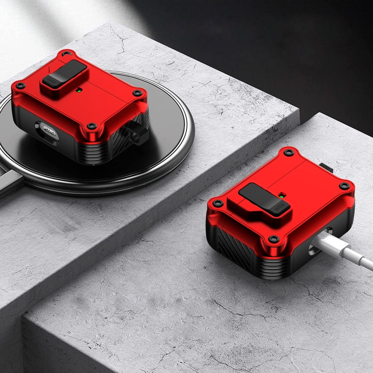 For AirPods Pro Eagle Shockproof Earphone Protective Case with Switch(Army Green) - For AirPods Pro by PMC Jewellery | Online Shopping South Africa | PMC Jewellery | Buy Now Pay Later Mobicred