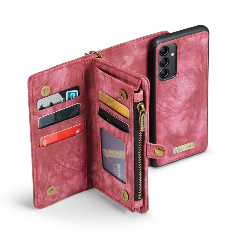 For Samsung Galaxy A14 5G CaseMe 008 Detachable Multifunctional Leather Phone Case(Red) - Galaxy Phone Cases by CaseMe | Online Shopping South Africa | PMC Jewellery | Buy Now Pay Later Mobicred