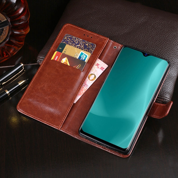 For Blackview A60 idewei Crazy Horse Texture Horizontal Flip Leather Case with Holder & Card Slots & Wallet(Brown) - More Brand by idewei | Online Shopping South Africa | PMC TechLife | Buy Now Pay Later Mobicred