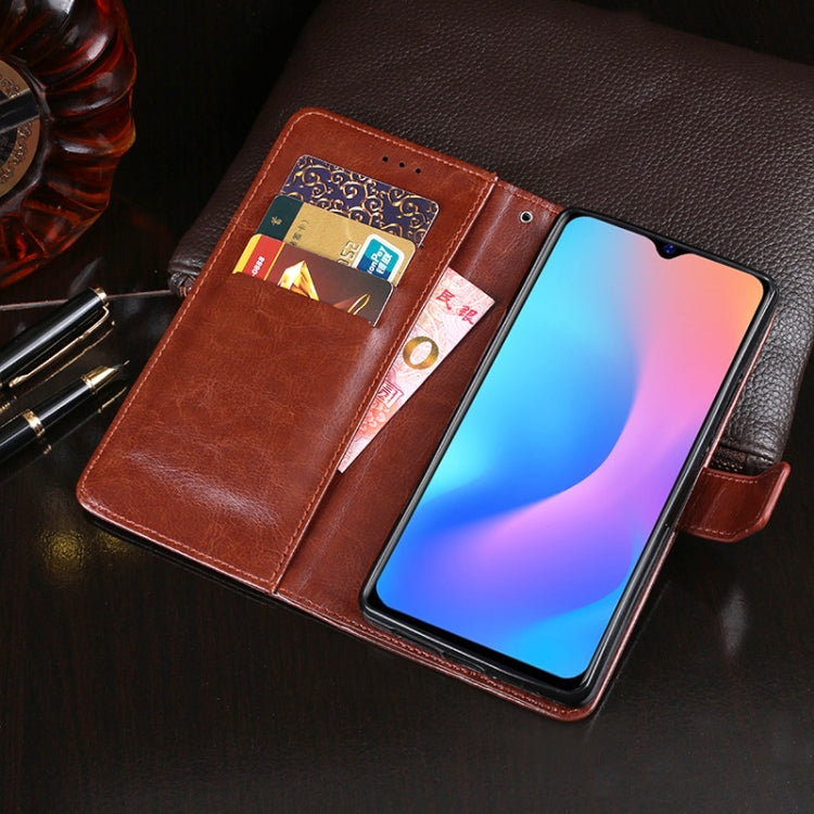 For Blackview A60 Pro idewei Crazy Horse Texture Horizontal Flip Leather Case with Holder & Card Slots & Wallet(Rose Red) - More Brand by idewei | Online Shopping South Africa | PMC Jewellery | Buy Now Pay Later Mobicred