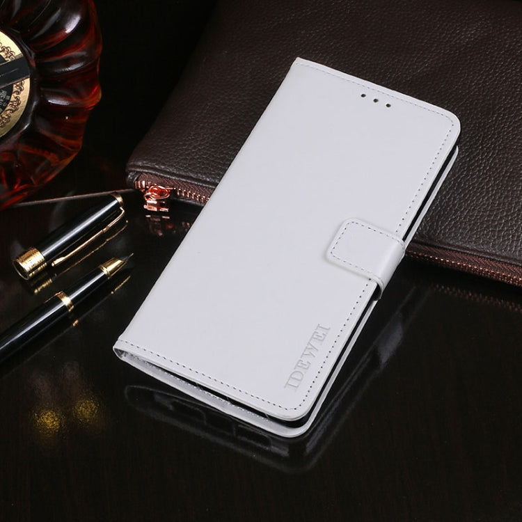 For Blackview A80 Pro idewei Crazy Horse Texture Horizontal Flip Leather Case with Holder & Card Slots & Wallet(White) - More Brand by idewei | Online Shopping South Africa | PMC TechLife | Buy Now Pay Later Mobicred