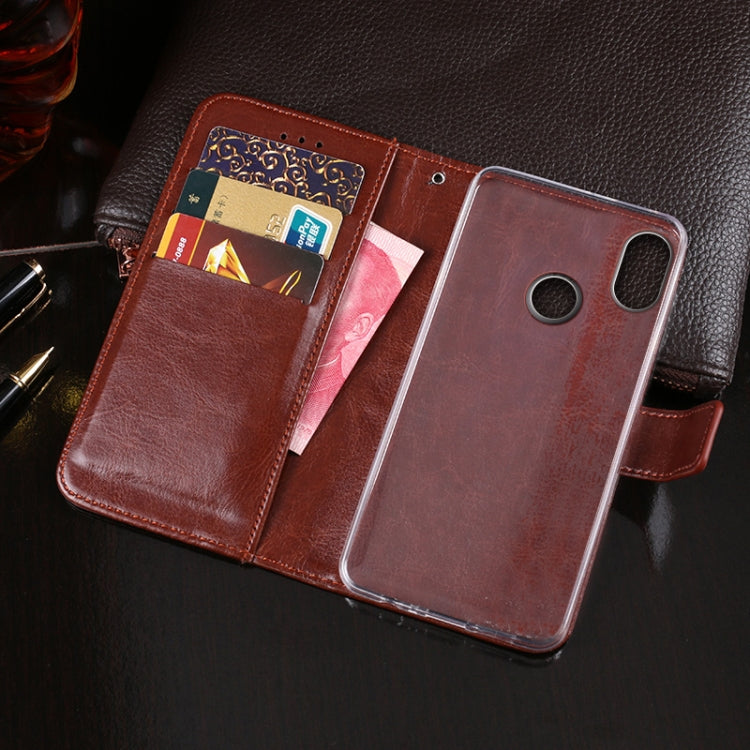 For Doogee X70 idewei  Crazy Horse Texture Horizontal Flip Leather Case with Holder & Card Slots & Wallet(Red) - More Brand by idewei | Online Shopping South Africa | PMC TechLife | Buy Now Pay Later Mobicred