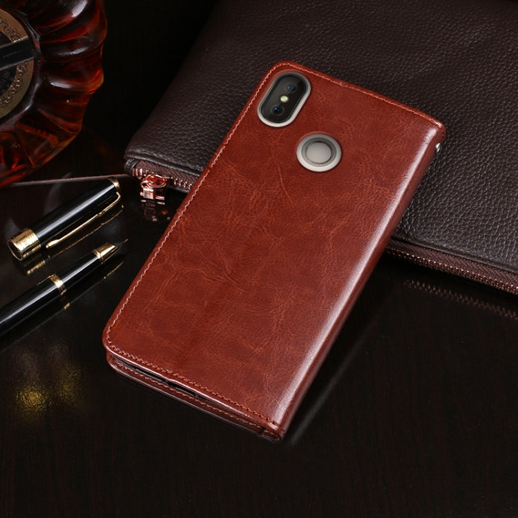 For Doogee X70 idewei  Crazy Horse Texture Horizontal Flip Leather Case with Holder & Card Slots & Wallet(Rose Red) - More Brand by idewei | Online Shopping South Africa | PMC Jewellery | Buy Now Pay Later Mobicred