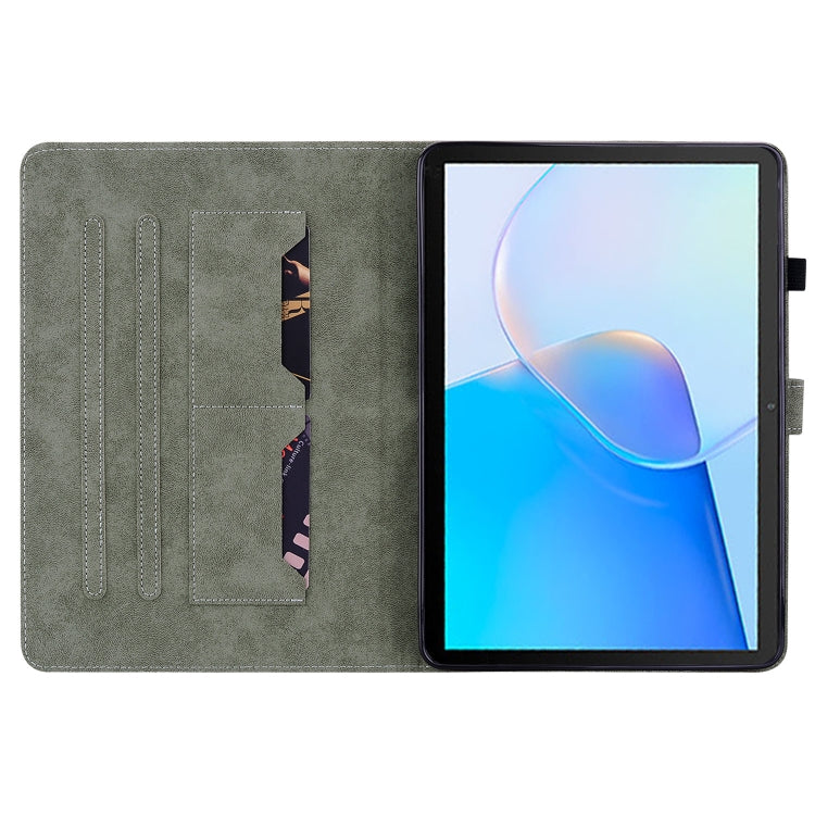 For Huawei MatePad SE Tiger Pattern Flip Leather Tablet Case(Dark Blue) - Huawei by PMC TechLife | Online Shopping South Africa | PMC TechLife | Buy Now Pay Later Mobicred