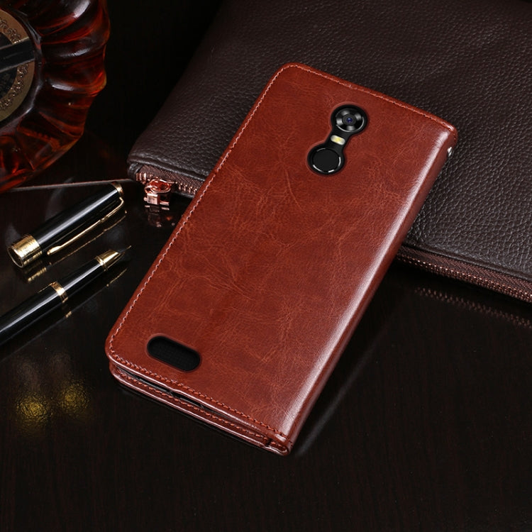 For Oukitel C8 idewei  Crazy Horse Texture Horizontal Flip Leather Case with Holder & Card Slots & Wallet(Rose Red) - free shipping - PMC Jewellery - Order now!
