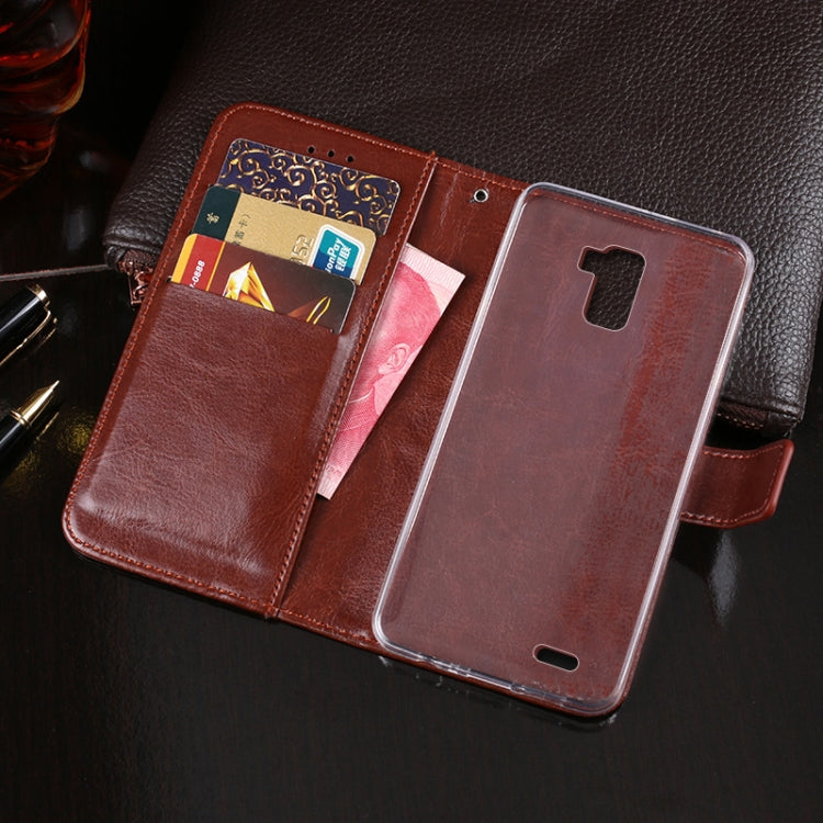 For Oukitel K5000 idewei  Crazy Horse Texture Horizontal Flip Leather Case with Holder & Card Slots & Wallet(Red) - free shipping - PMC Jewellery - Order now!