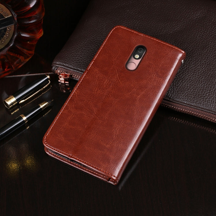 For LG Stylo 5 idewei Crazy Horse Texture Horizontal Flip Leather Case with Holder & Card Slots & Wallet(Brown) - LG by idewei | Online Shopping South Africa | PMC Jewellery | Buy Now Pay Later Mobicred