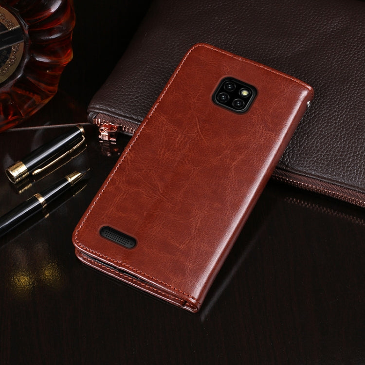 For Ulefone Note 7 idewei  Crazy Horse Texture Horizontal Flip Leather Case with Holder & Card Slots & Wallet(Dark Blue) - Ulefone Cases by idewei | Online Shopping South Africa | PMC Jewellery | Buy Now Pay Later Mobicred
