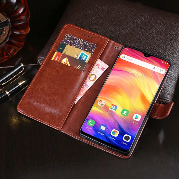 For Ulefone Note 7 idewei  Crazy Horse Texture Horizontal Flip Leather Case with Holder & Card Slots & Wallet(Dark Blue) - Ulefone Cases by idewei | Online Shopping South Africa | PMC Jewellery | Buy Now Pay Later Mobicred