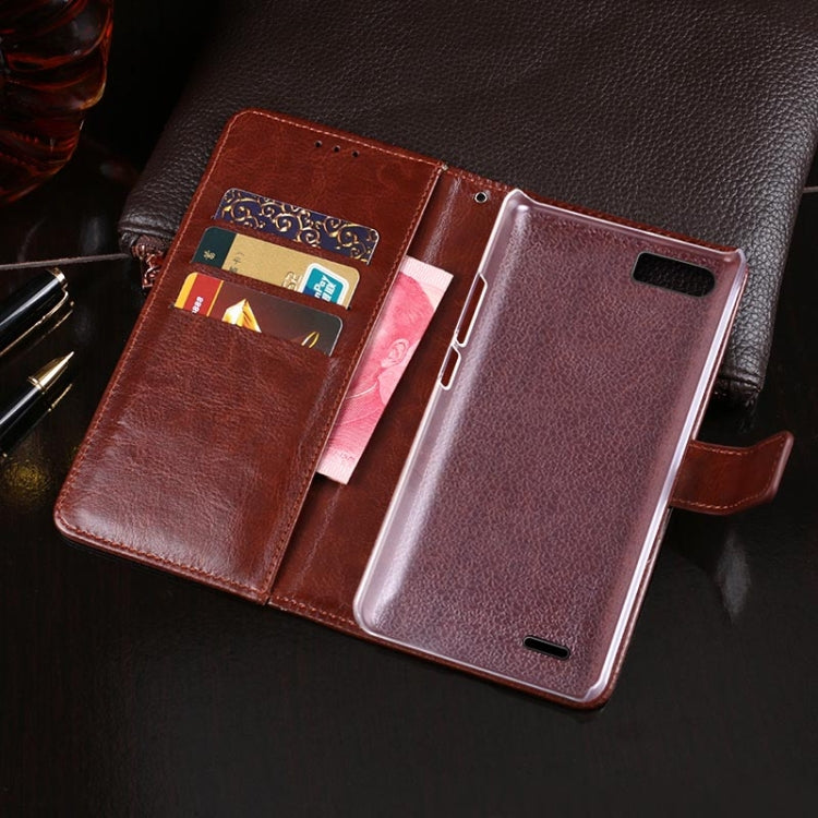 For Ulefone S1 idewei  Crazy Horse Texture Horizontal Flip Leather Case with Holder & Card Slots & Wallet(Brown) - More Brand by idewei | Online Shopping South Africa | PMC Jewellery | Buy Now Pay Later Mobicred