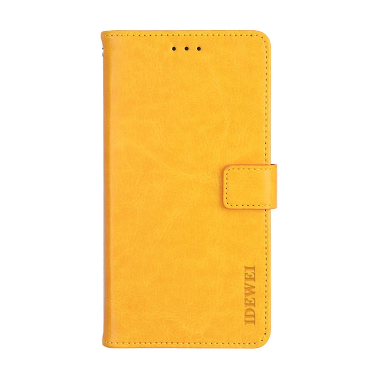 For Ulefone S1 idewei  Crazy Horse Texture Horizontal Flip Leather Case with Holder & Card Slots & Wallet(Yellow) - More Brand by idewei | Online Shopping South Africa | PMC Jewellery | Buy Now Pay Later Mobicred