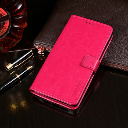 For Ulefone S8 Pro idewei  Crazy Horse Texture Horizontal Flip Leather Case with Holder & Card Slots & Wallet(Rose Red) - More Brand by idewei | Online Shopping South Africa | PMC Jewellery | Buy Now Pay Later Mobicred