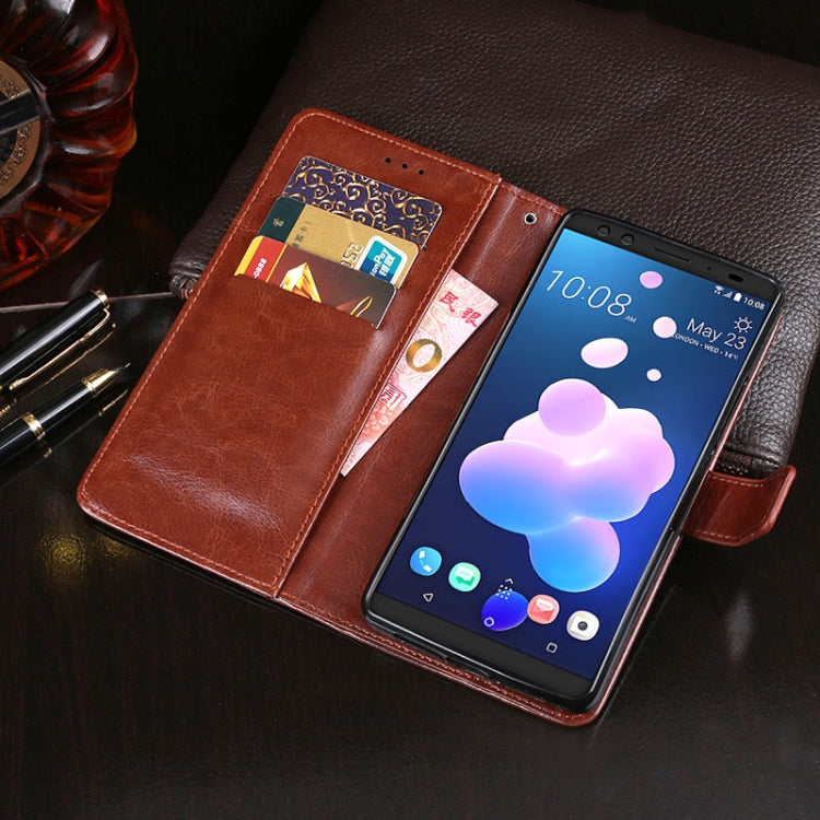 For HTC U12+ idewei Crazy Horse Texture Horizontal Flip Leather Case with Holder & Card Slots & Wallet(Black) - HTC by idewei | Online Shopping South Africa | PMC TechLife
