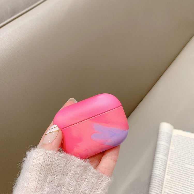 For AirPods Pro Ink Painting Water Sticker PC Earphone Case(Sea Blue) - For AirPods Pro by PMC Jewellery | Online Shopping South Africa | PMC Jewellery | Buy Now Pay Later Mobicred
