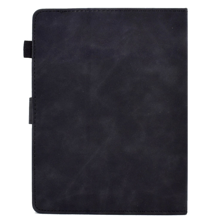 For 8 inch Tablets Peony Butterfly Embossed Leather Tablet Case(Black) - 8 inch by PMC TechLife | Online Shopping South Africa | PMC TechLife | Buy Now Pay Later Mobicred