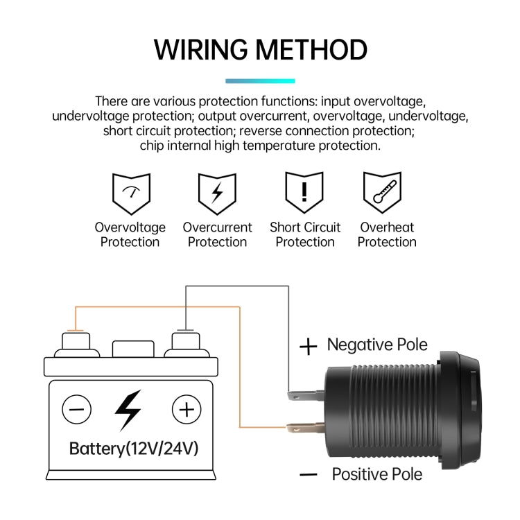 ZH-1786A1 QC3.0 USB-A + Type-C Dual Interface Car Charger - DIY Modified Charger by PMC TechLife | Online Shopping South Africa | PMC TechLife | Buy Now Pay Later Mobicred