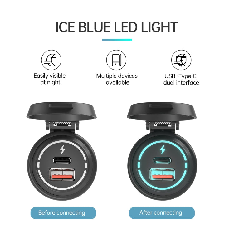 ZH-1786A2 QC3.0 USB-A + Type-C Dual Interface Car Charger, Cable Length: 60cm - DIY Modified Charger by PMC TechLife | Online Shopping South Africa | PMC TechLife | Buy Now Pay Later Mobicred