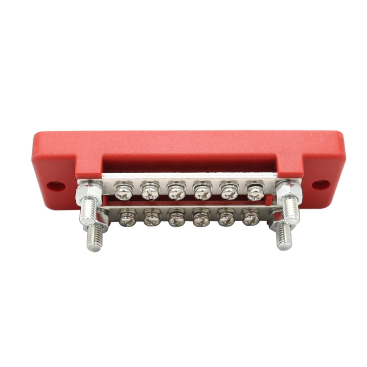 CP-3109-01 150A 12-48V RV Yacht Double-row 6-way Busbar(Red) - Booster Cable & Clip by PMC Jewellery | Online Shopping South Africa | PMC Jewellery | Buy Now Pay Later Mobicred