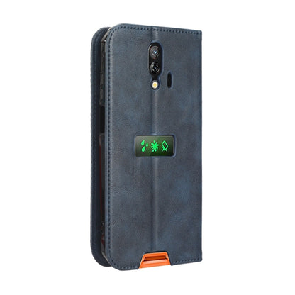 For Blackview BV7200 Magnetic Buckle Retro Texture Leather Phone Case(Blue) - More Brand by PMC Jewellery | Online Shopping South Africa | PMC Jewellery | Buy Now Pay Later Mobicred