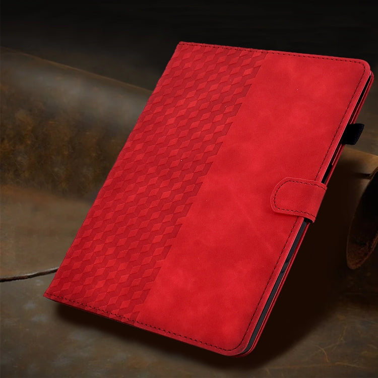 For Amazon Kindle PaperWhite 5 2021 Rhombus Embossed Leather Tablet Case(Red) - Amazon by PMC TechLife | Online Shopping South Africa | PMC TechLife | Buy Now Pay Later Mobicred
