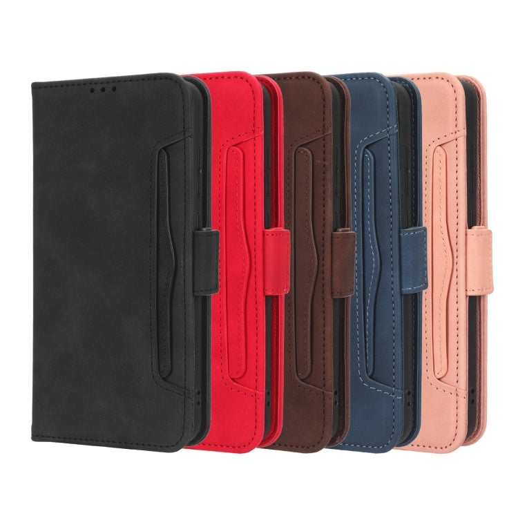 For Blackview BV7200 Skin Feel Calf Texture Card Slots Leather Phone Case(Blue) - More Brand by PMC TechLife | Online Shopping South Africa | PMC TechLife | Buy Now Pay Later Mobicred
